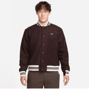 Nike Sportswear Men's Dark Brown Basalt Varsity Jacket New With Tags (size:XXL)